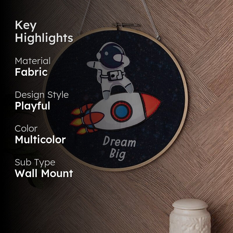 Rocket Ride Fabric Wall Accent - Space Mission Collection media 2