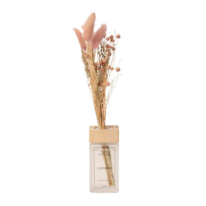 Kalmia Vase With Dry Flowers - Dark Pink media 3