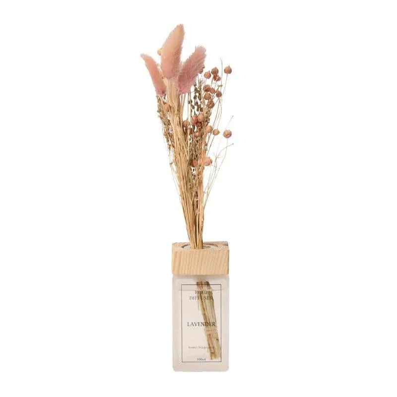Kalmia Vase With Dry Flowers - Dark Pink media 3