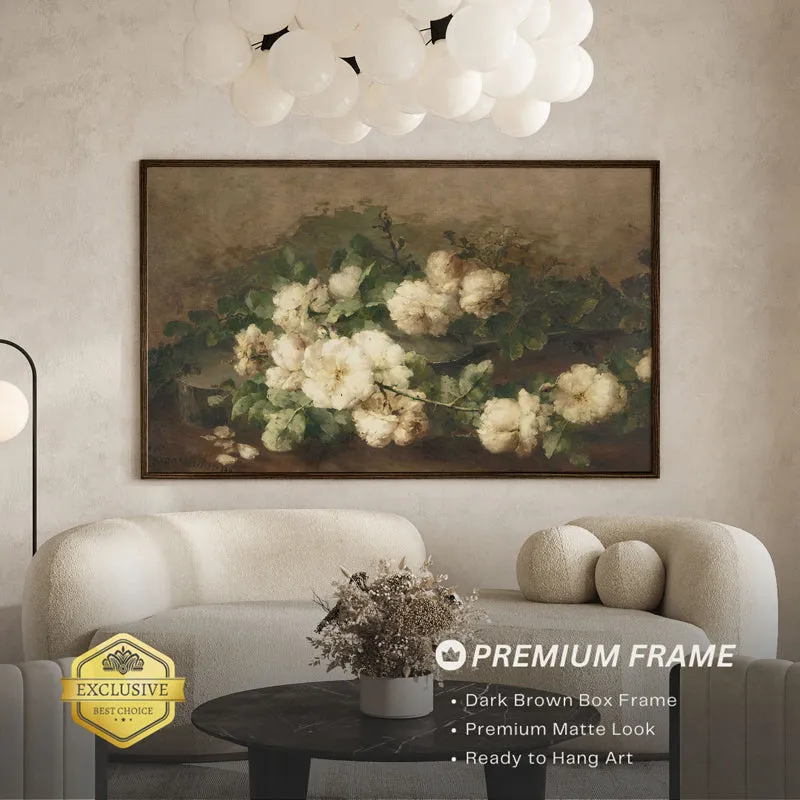 Ephemeral Petals Wood Wall Art With Frame - Black media 3