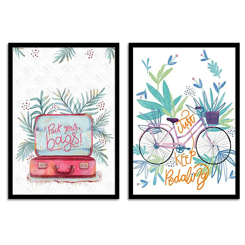 Pack Your Bags Wall Art - Set Of Two media 5