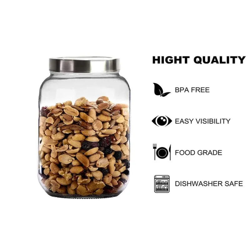 PurePantry Glass Jar (1000 mL Each) - Set Of Three media 8