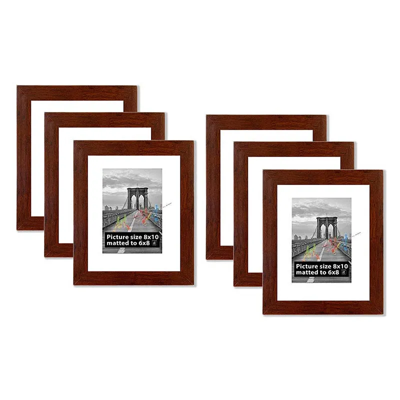 Willowwood Photo Frame (Brown) - Set Of Six media 6