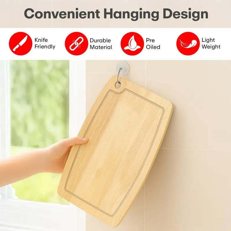 Rioware PureGrain Wooden Prep Board (Beige) - Set Of Three media 9