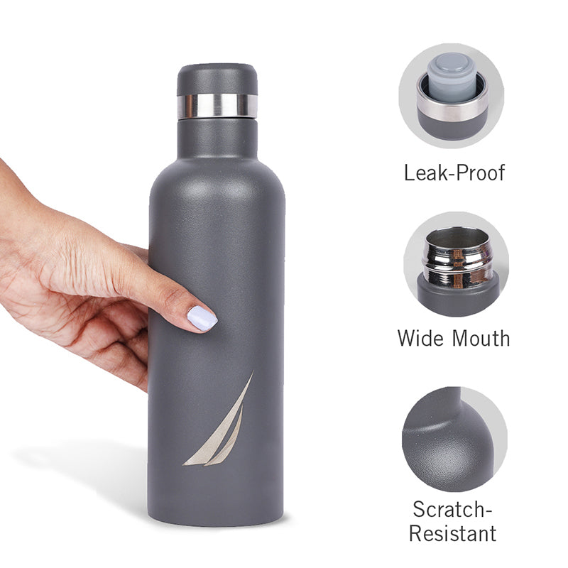 Nautica Cirrus Pure Insulated Stainless Steel Thermos (Grey) - 500 mL media 3