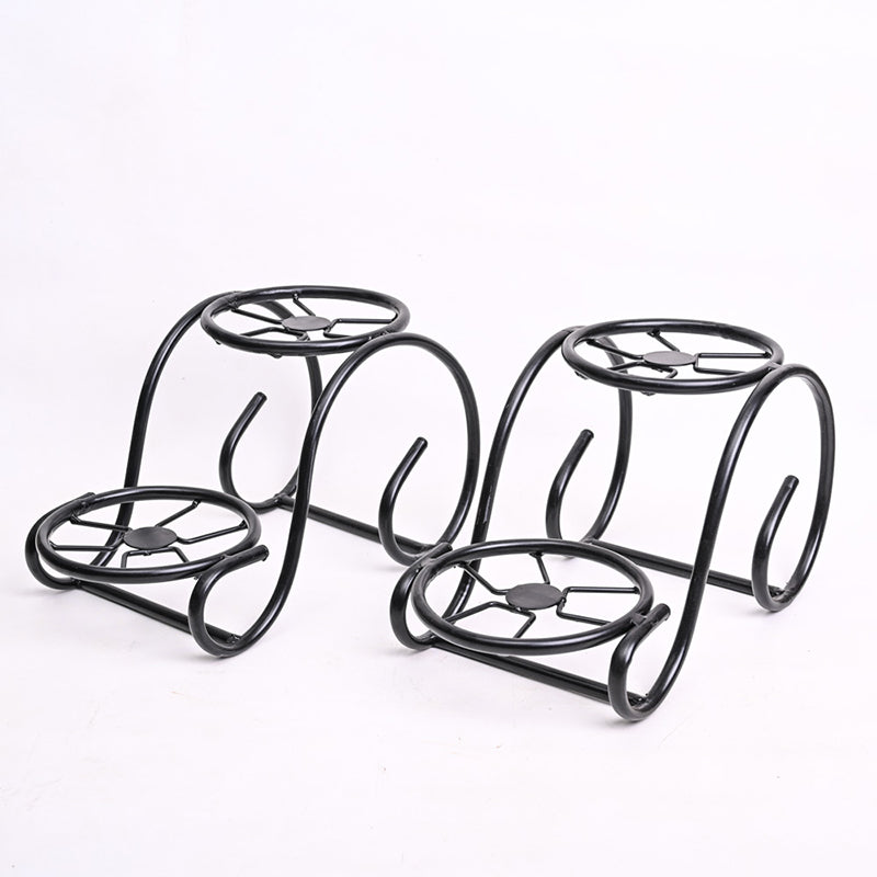 Sylva Sway Two Tier Metal Plant Stand (Black) - Set Of Two media 6