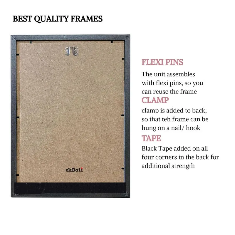 Pink Persona Paper Wall Painting With Frame - Brown media 7
