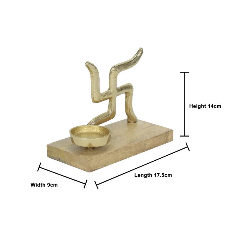 Swastika Mantra Telight Candle Holder media 6