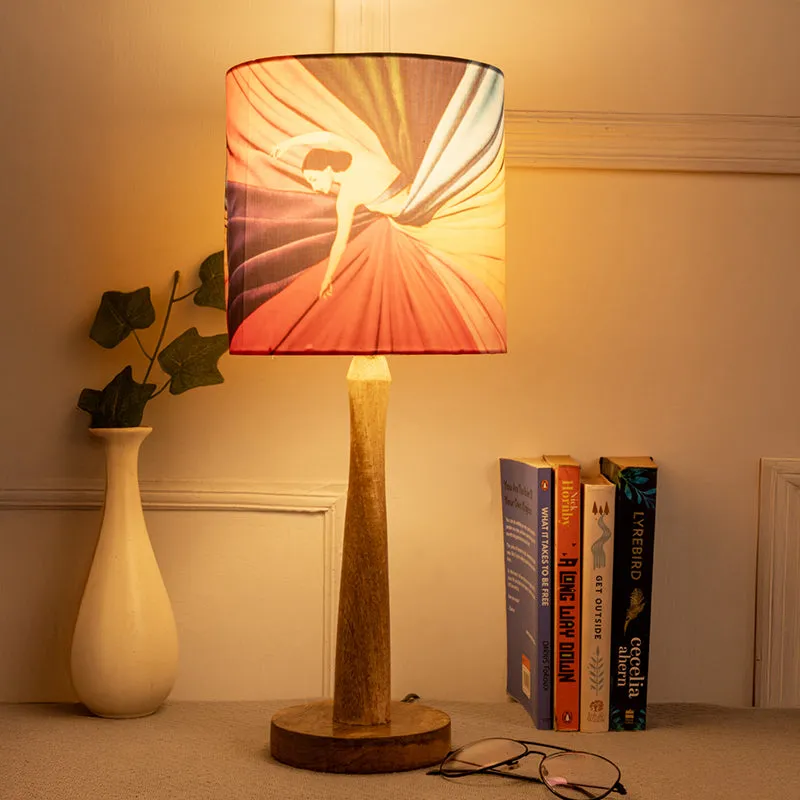 Rainbow Gal Fabric Table Lamp - Multicolor media 1