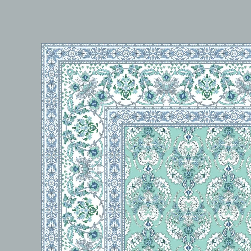 Rang Flowy Cotton Bedsheet (Blue) - 120 TC media 5