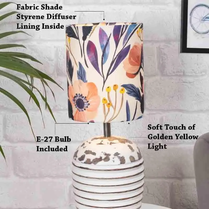 Garden Kisses Fabric Table Lamp - Multicolor media 6