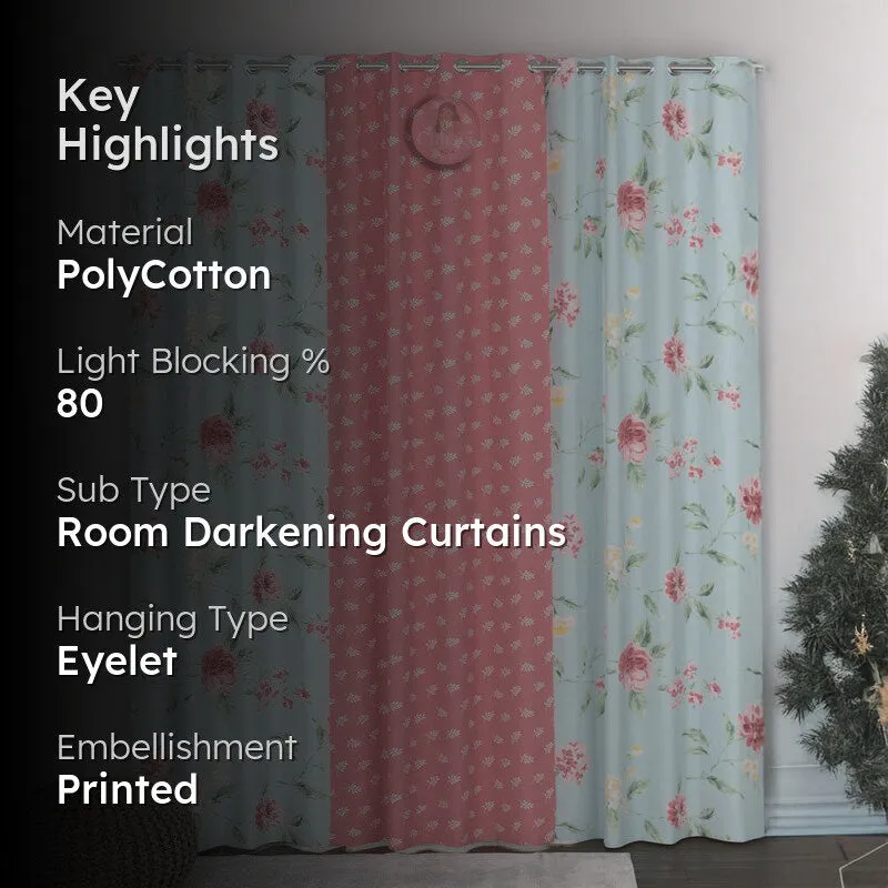 Blossom Drift Curtains - Set of Three media 2