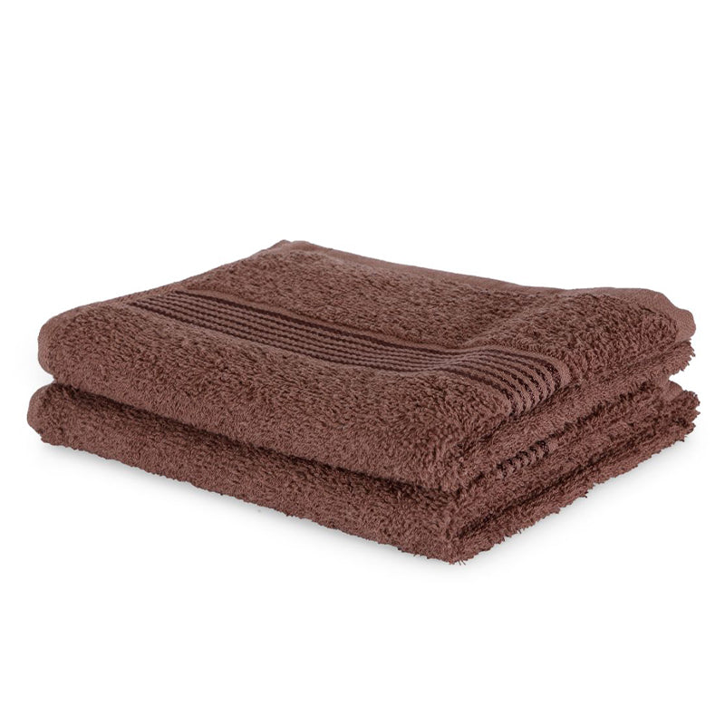 Eva Quick Dry Hand Towel (Brown) - Set Of Two media 3