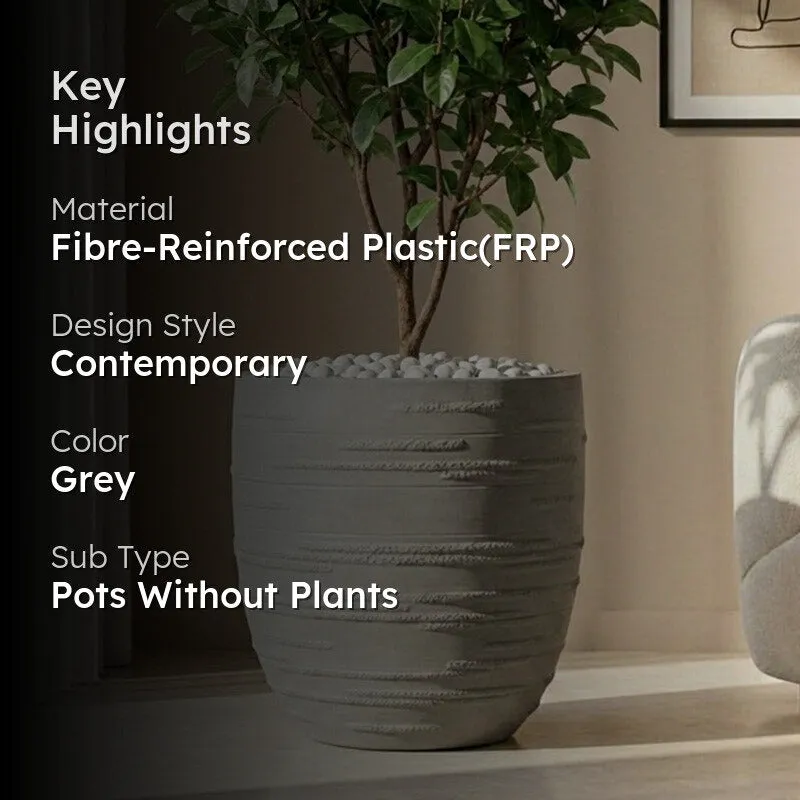 Calmora Floor Planter - Grey media 2