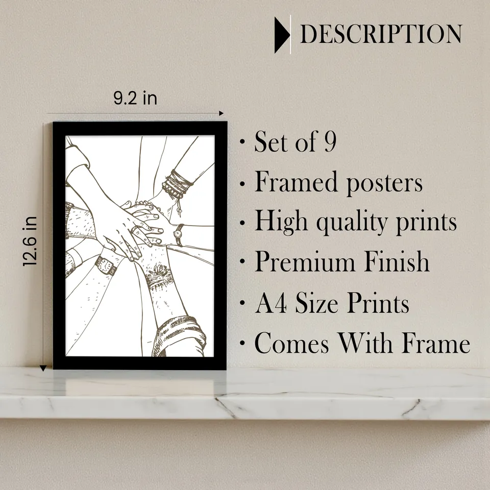 Minimal Motivation Wall Art Collection - Set Of Nine media 6