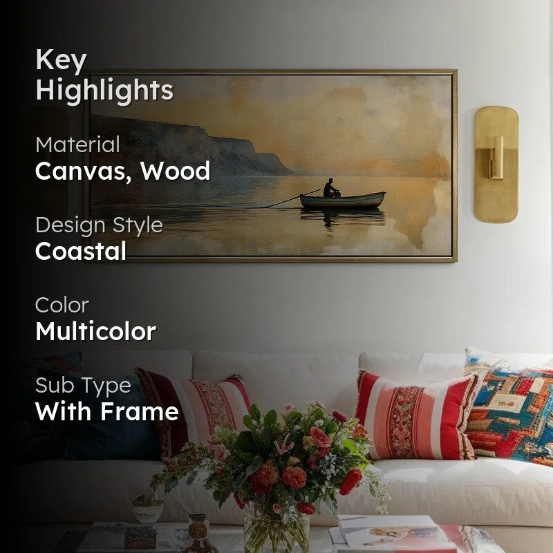 Lakespell Canvas Wall Painting With Frame media 2