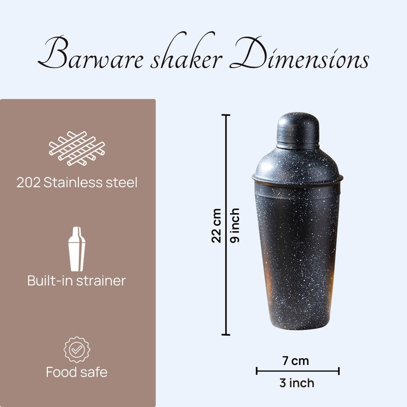 Nebula Mix Stainless Steel Cocktail Shaker - 550 ML media 6