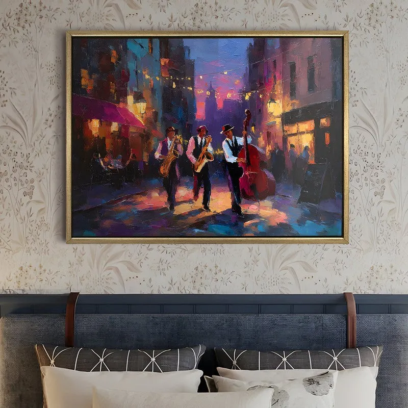 Citylight Harmony Canvas Wall Painting With Frame media 5