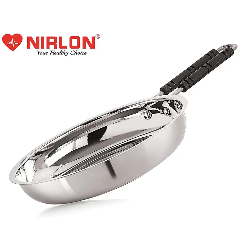 Nirlon Steel Frying Pan - 9 Inches media 4