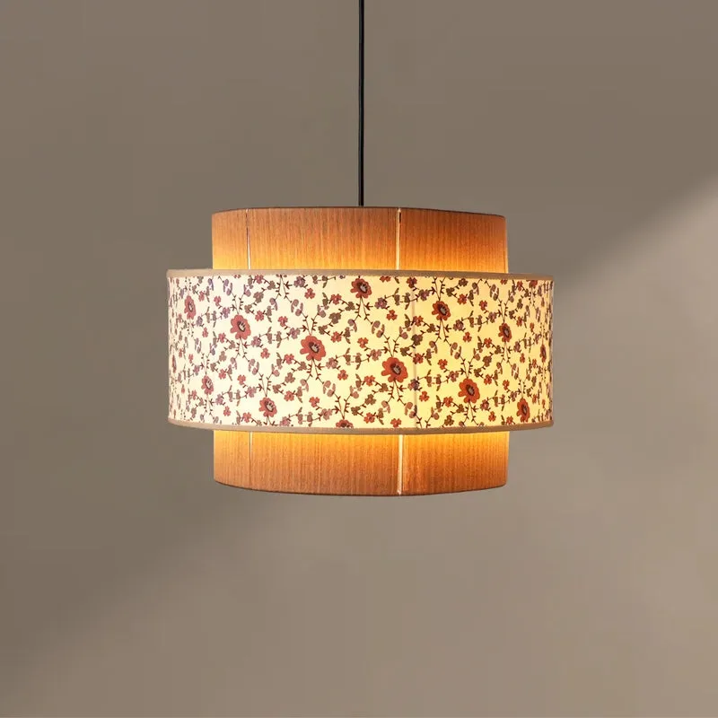 Fig Living Colour Weave Cotton Ceiling Lamp - Brown media 1