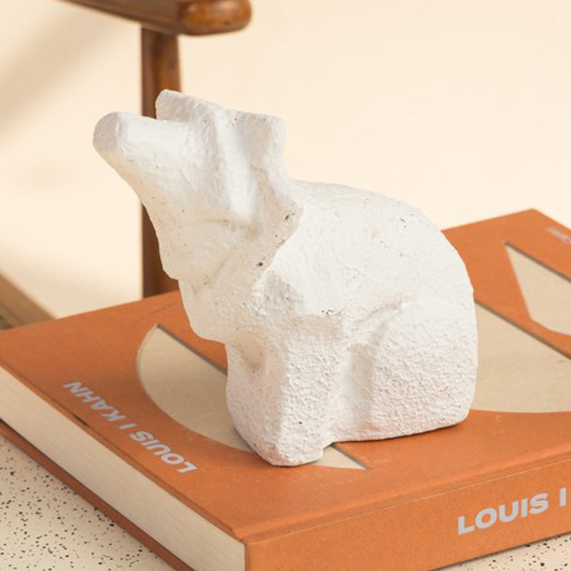 Fig Living Hippoceros Showpiece - White