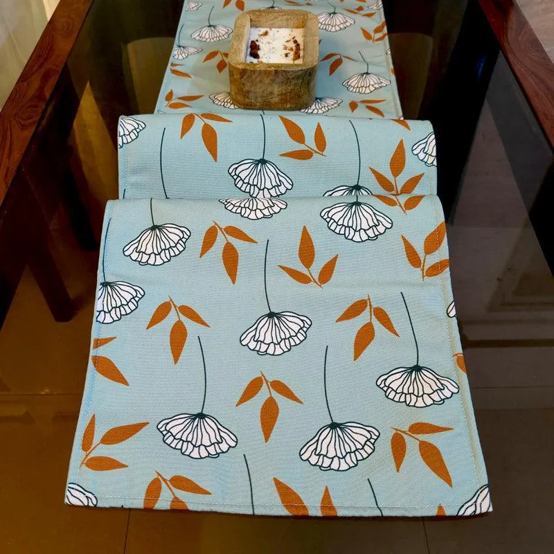 Dahlia Glaze Poly Canvas Table Runner media 4