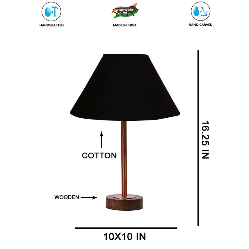 Cotin II Rodin Wooden Table Lamp - Black,Copper,Brown media 7