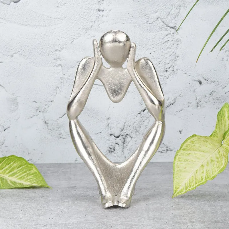 Echo Of Silence Aluminium Showpiece - Silver media 1