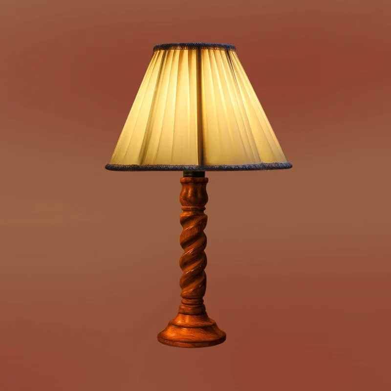 Elvane Aerin Wooden Table Lamp - OffWhite media 7