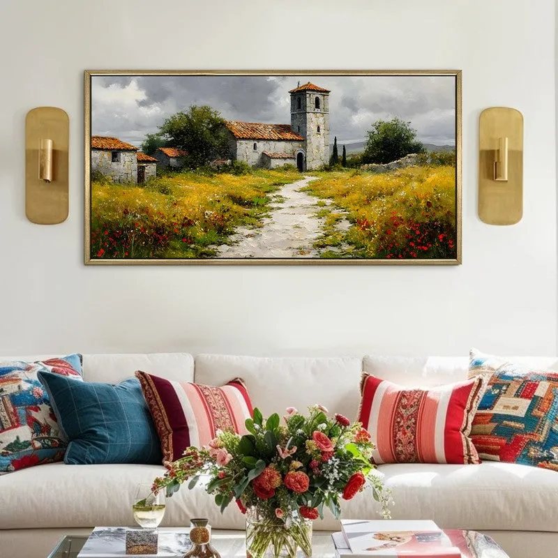 Country Light Canvas Wall Painting With Frame media 1