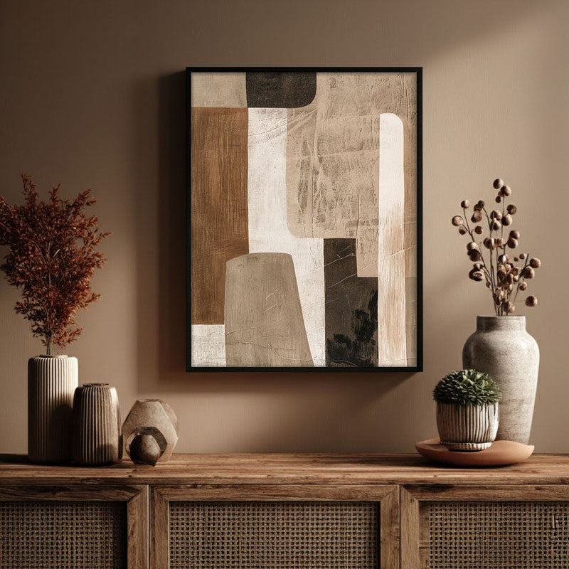 Cinnamon Sands Framed Canvas Wall Painting media 3