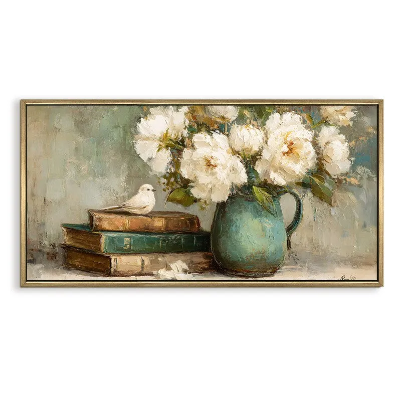 Quiet Moment Canvas Wall Painting With Frame media 3