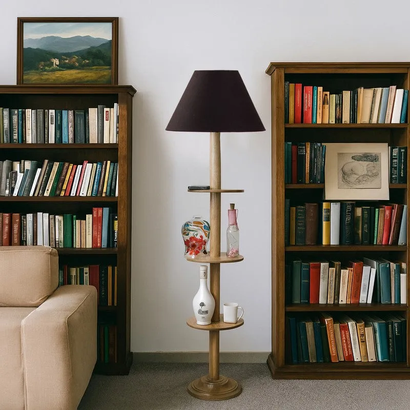EclipseNova Light Wooden Floor Lamp - Black media 4