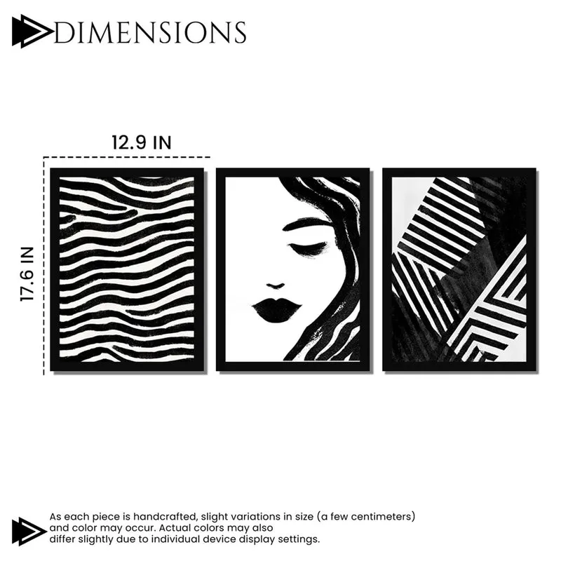 Graphic Grace Modern Wall Art - Set Of Three media 7