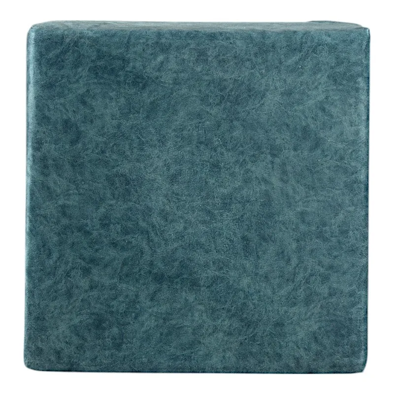 Trixon Acacia Wooden Ottomans - Blue media 5