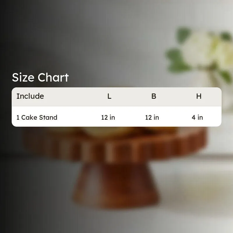 Elevora Wooden Cake Stand media 7