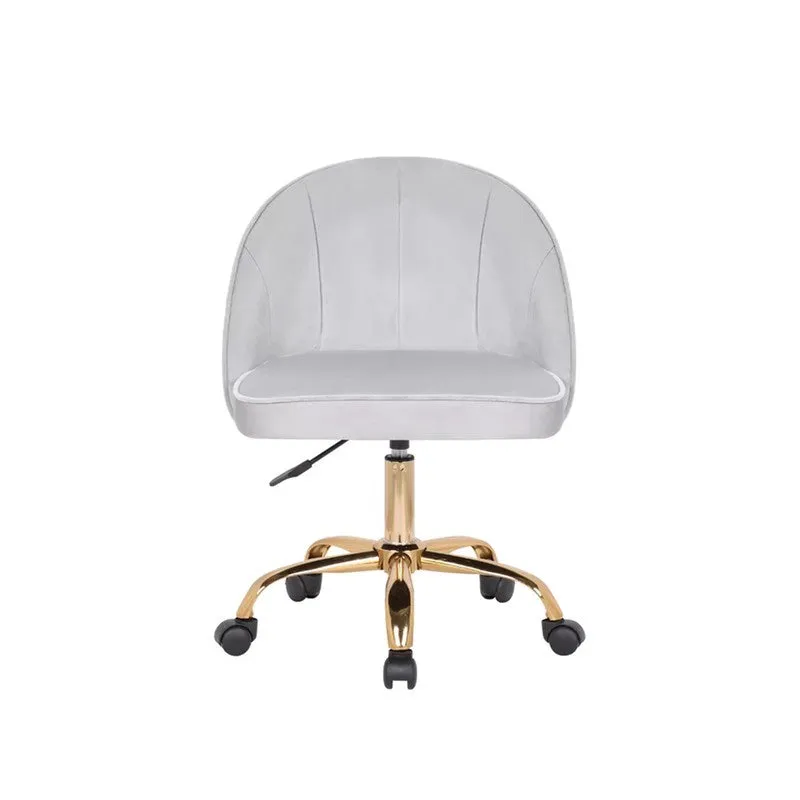 Opulon Metal Office Chair - Grey media 3