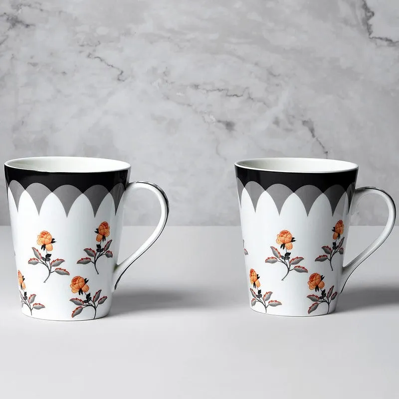 India Bone China Coffee Mug (340 mL Each) - Set Of Two media 5