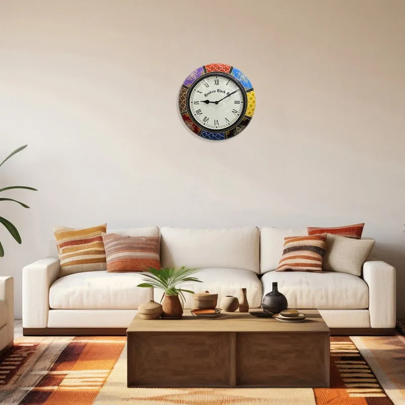 Novara Brass Analog Wall Clock media 6