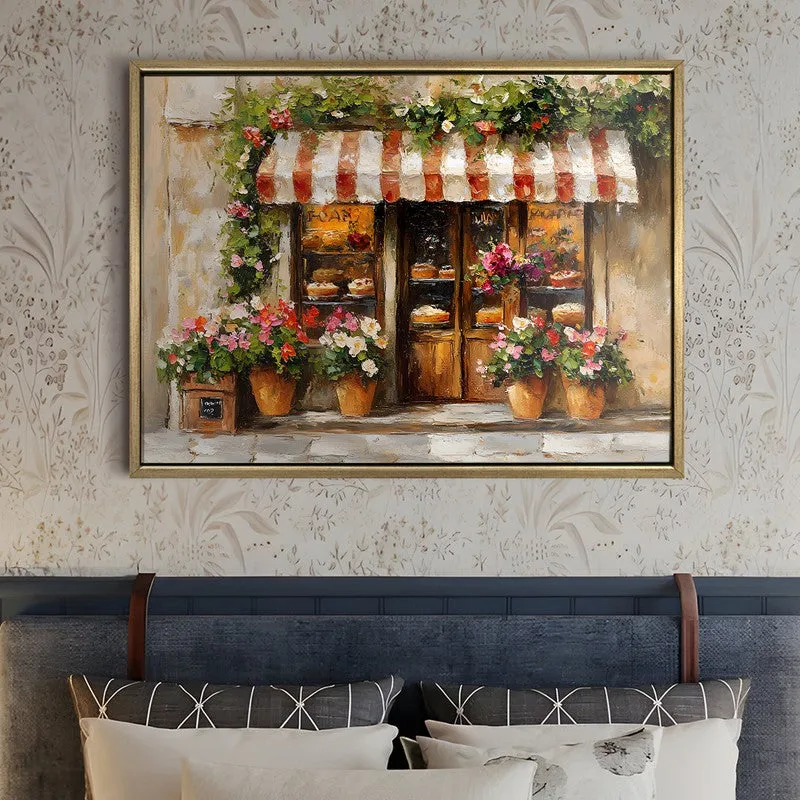 Floral Window Canvas Wall Painting With Frame media 5