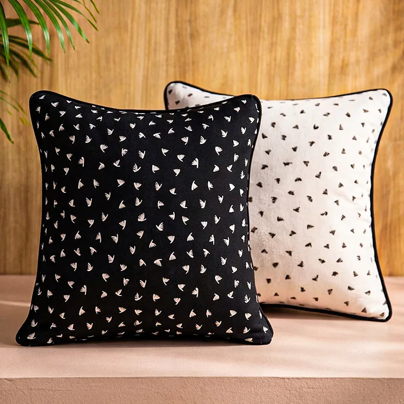 Swayam Viola Printed Cotton Cushion Cover - Set of Two media 2