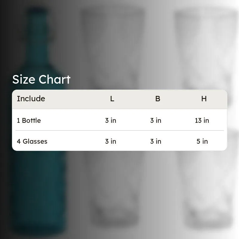 Ulrich 1000 mL Water Bottle With 280 mL Glasses - Five Piece Set media 7