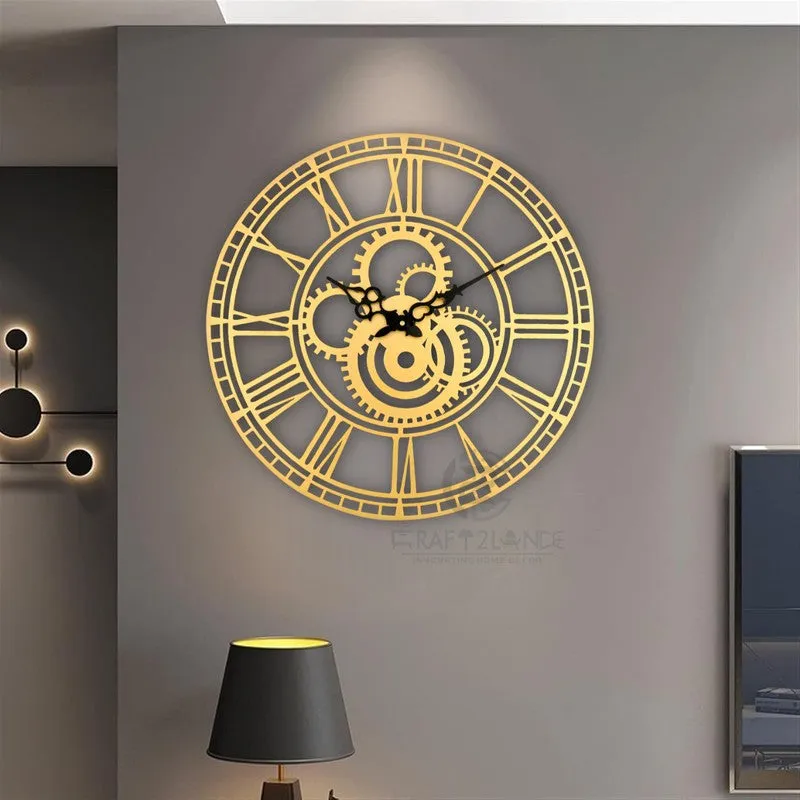 Lapsed Silent Wall Clock - Gold media 5