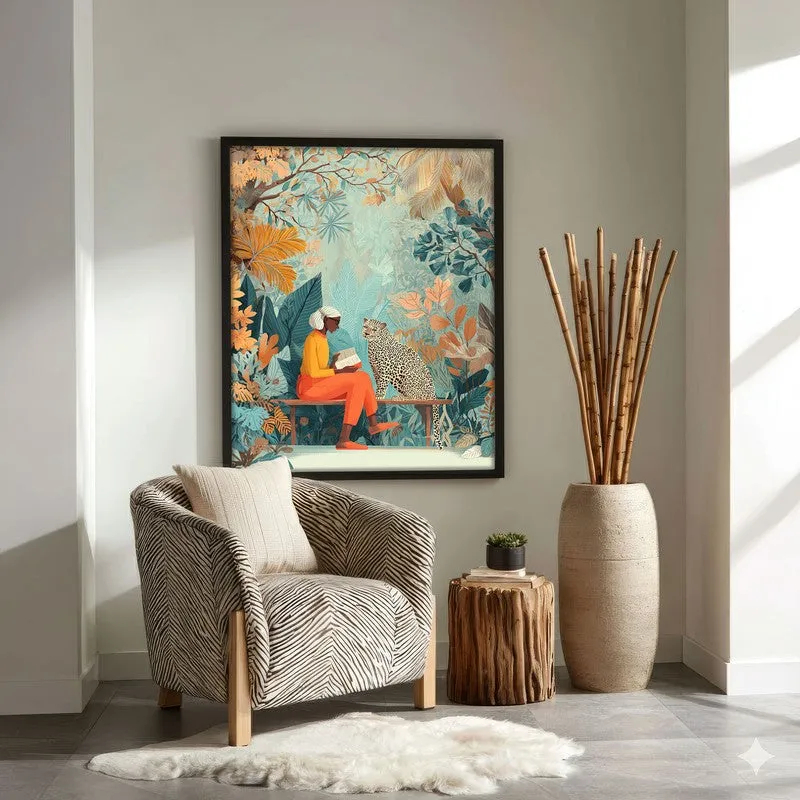Aurevia Canvas Wall Painting With Black Frame media 1