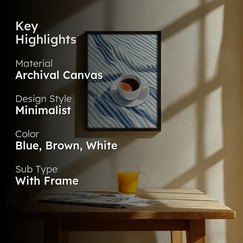 Coffee Couture Archival Canvas Wall Art - Black media 2