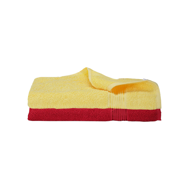 Bodil Bath Towel (Yellow & Red) - Set Of Two media 5