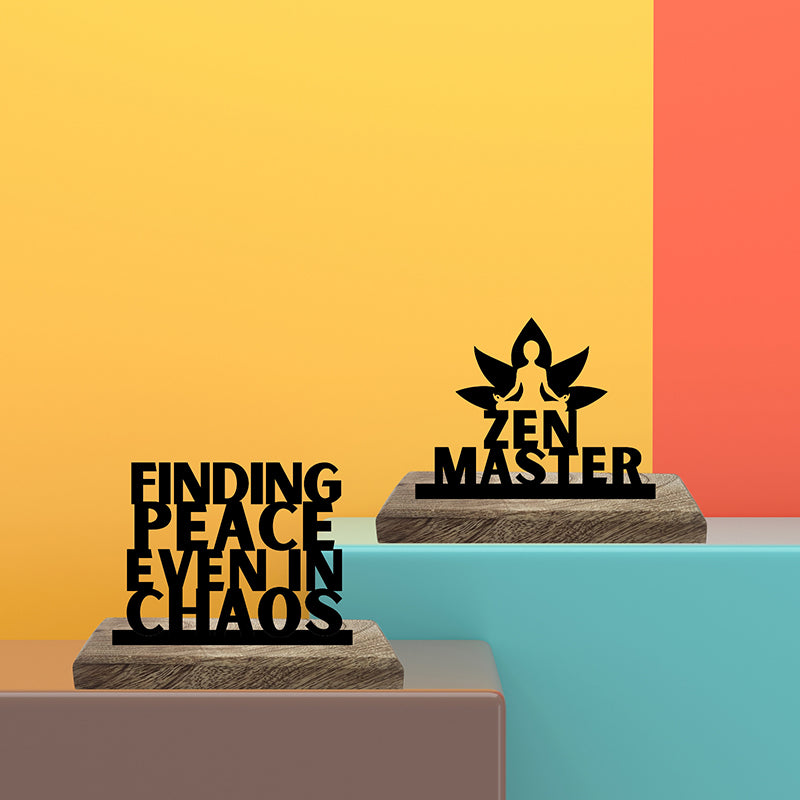 Zen Master Showpiece - Set Of Two