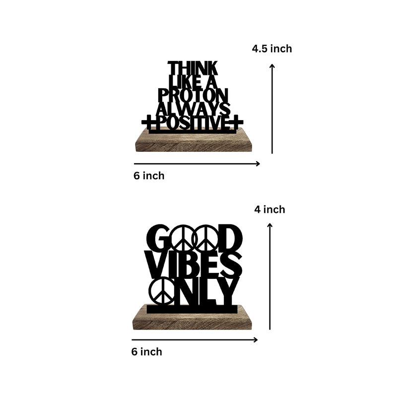 Protonic Optimism Typography Showpiece - Set Of Two media 7