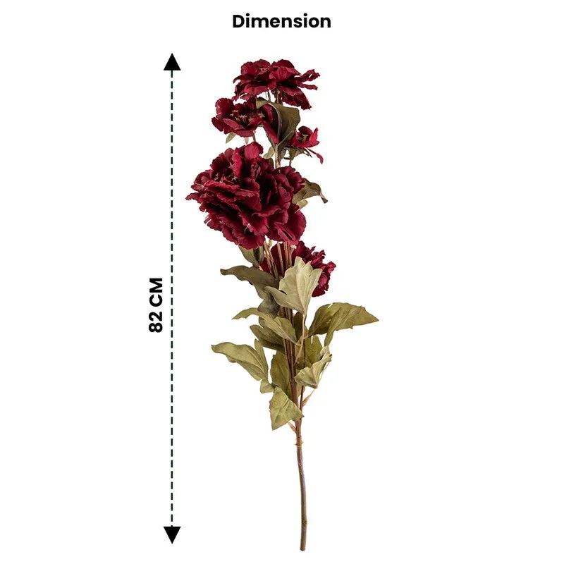 AarviDecor Peony Flame Silk Artificial Flowers media 7