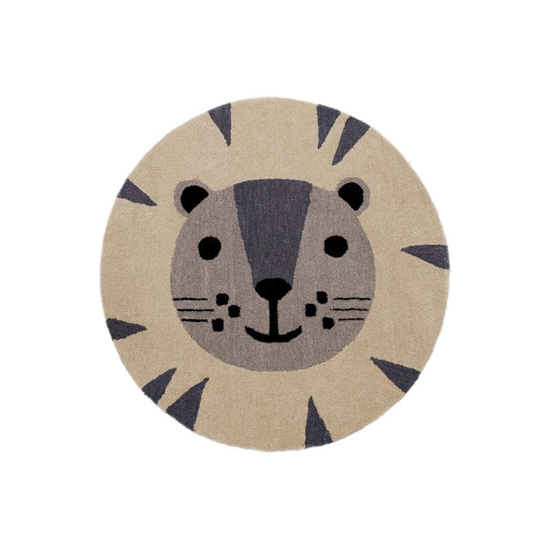 Pride King Wool Carpet - Grey,Beige